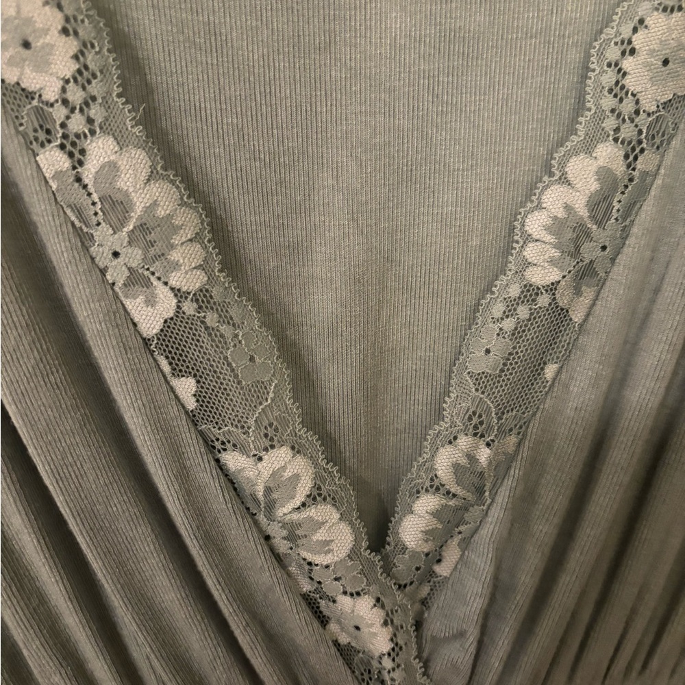 Victoria’s Secret Sage Green Romper - Romantic, Feminine, Valentine's Day, Cute - Picture 5 of 6